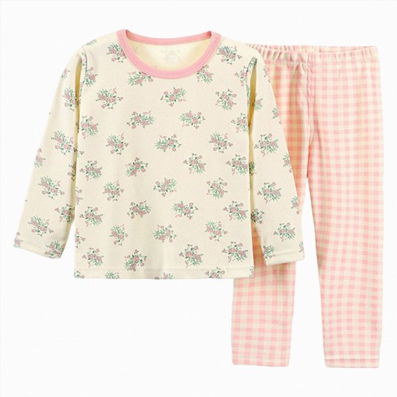 TOWED22 Toddler Boys Planet Pajamas Dinosaur Cotton Kids Truck 2 Piece Train Kids Pjs Fall Winter Sleepwear Clothes Set 6-12 Months 12-24 Months 2t 3t 4t 5t 6t 7t 8t 9t Children,Light Pink,12-18 M
