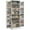 White, variant on HOMCOM 65" Kitchen Pantry Cabinet with Adjustable Shelves Spick Racks White