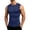 Navy, variant on JTSRKL Mens Ice Silk Sleeveless Shirts Moisture Wicking Cooling Quick Dry Stretchy Crewneck Tank Tops Lightweight Summer Gym Base Layer Vest