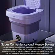 Mini Washing Machine 8L Folding Portable Sterilization Drying Laundry Machine