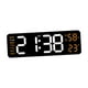thumbnail image 3 of Reloj despertador digital con pantalla LED y función de memoria, 12/24 h, temperatura, humedad y semana. Naranja, 3 of 9