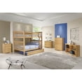 thumbnail image 2 of Camaflexi Santa Fe Mission Tall Bunk Bed Full over Full - Attached Ladder- with Twin Size Under Bed Trundle-Color:Brown,Finish:Natural,Material:Solid Wood,Size:Full over Full,Style:Contemperary, 2 of 2