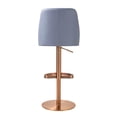 thumbnail image 2 of Maven Lavender Mist and Rose Gold Adjustable Swivel Stool, 2 of 7