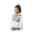 thumbnail image 4 of Alta Women's Two-Tone Full-Zip Fleece Jacket - White/Light Grey - Small, 4 of 7