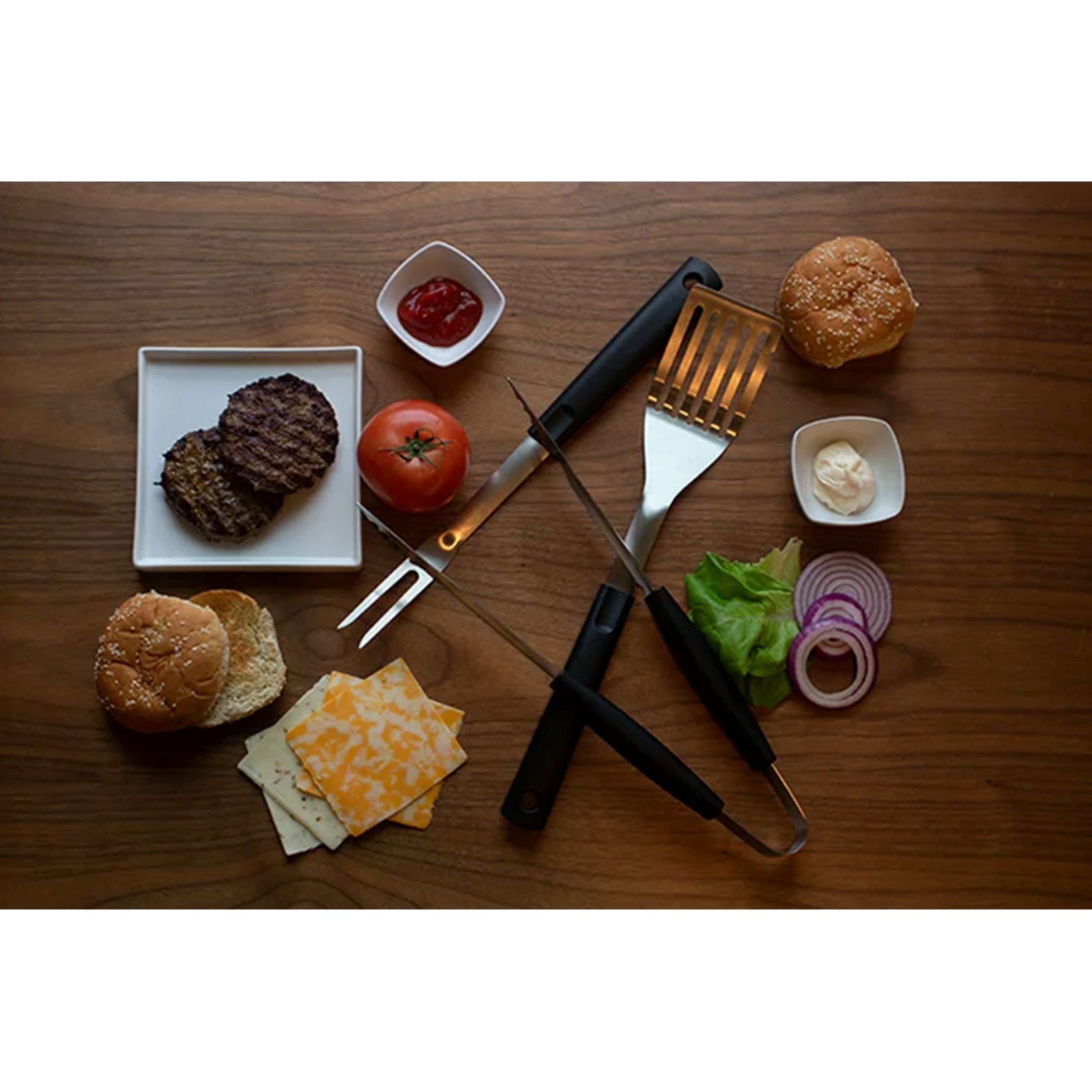 Mainstays 3-Piece Stainless Steel Barbecue Grill Tool Set photo 4