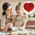 thumbnail image 6 of Wozhilaka Kitchen Baking Mold Set Silicone Heart Shaped Cake Pans 9.5 Inch Red Nonstick Food Grade Silicone Clean Freezer Microwave and Oven, 6 of 6