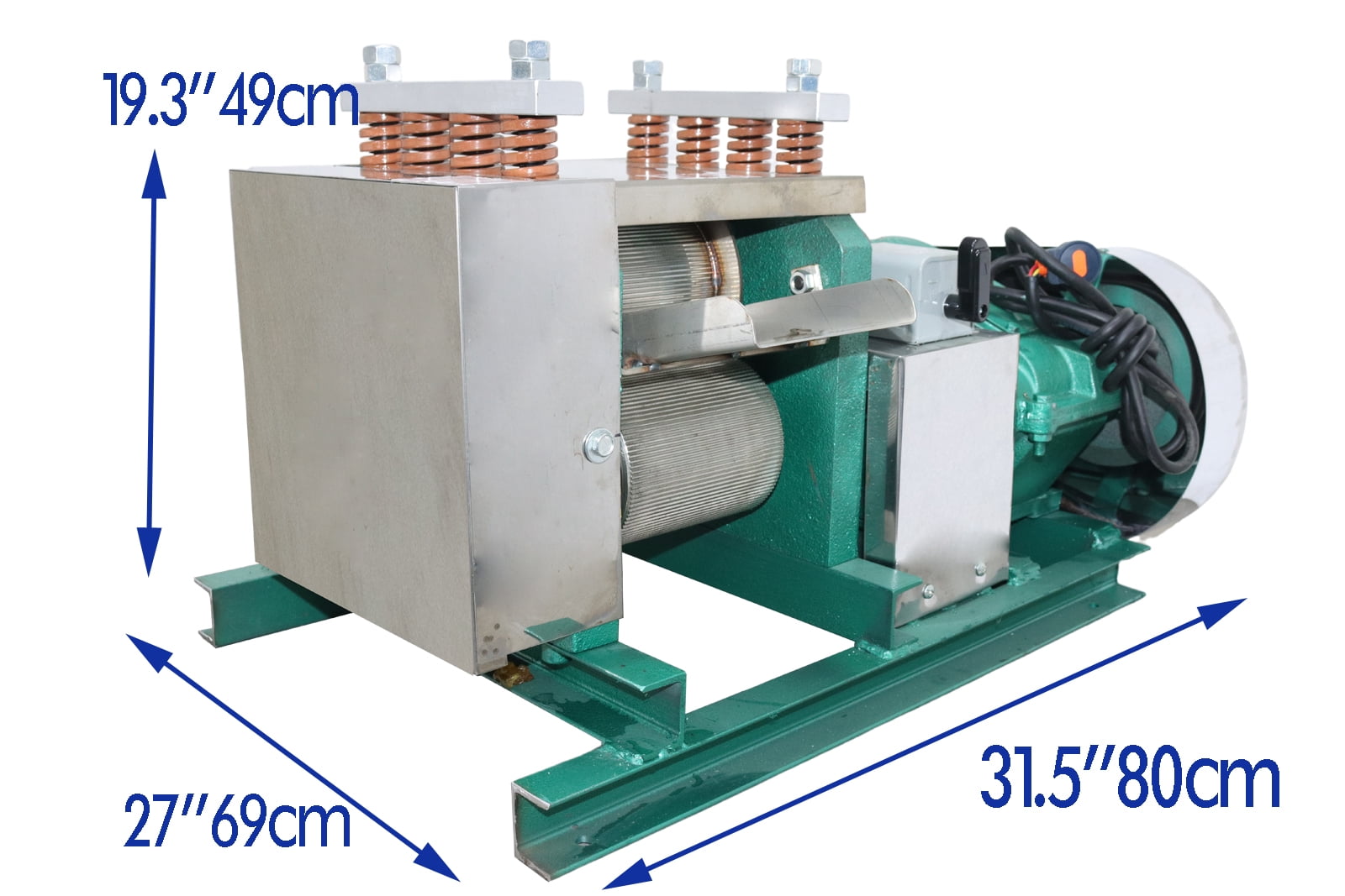 3 Rollers Sugarcane Press Juicer Machine Electric Industrial Commercial 3500W 220V