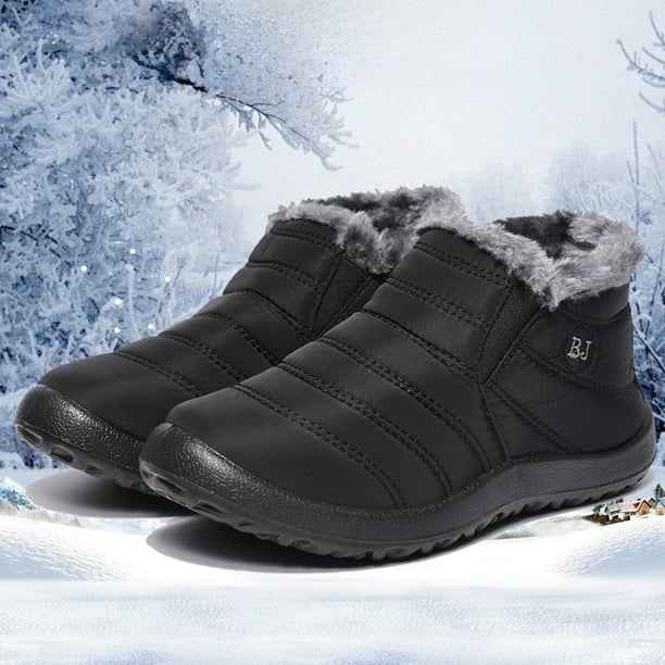 Botas De Nieve Para Mujer - Cálidas, Ligeras Y Con Forro De Piel ¡Ideales Para El Frío Y Paseos De Invierno!