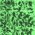thumbnail image 1 of Ahgly Company Indoor Square Abstract Emerald Green Modern Area Rugs, 5' Square, 1 of 4