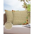 thumbnail image 6 of Retro Words with Watercolor Sunflowers Outdoor Pillow Covers Set of 2, Decorative Waterproof Throw Pillow Case, Rustic Back Cotton Linen Soft Cozy Cushion Pillowcases, 6 of 6