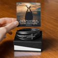 thumbnail image 2 of Trust in the Lord Proverbs 3:5 Men's Stainless Steel & Vegan Leather Cross Bracelet - Vegan Leather with Stainless Steel, 2 of 14