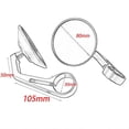 thumbnail image 4 of Motorcycle Retro Handlebar Rearview Mirror Angle Folding Reversing Handle Bar Ends Side Mirrors For LONCIN VOGE 300AC 500AC, 4 of 5