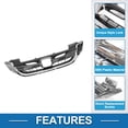 thumbnail image 4 of Unique Bargains Front Hood Bumper Grille Grill for Honda Accord 2013-2015 4 Door Sedan Chrome Silver Tone Black, 4 of 6