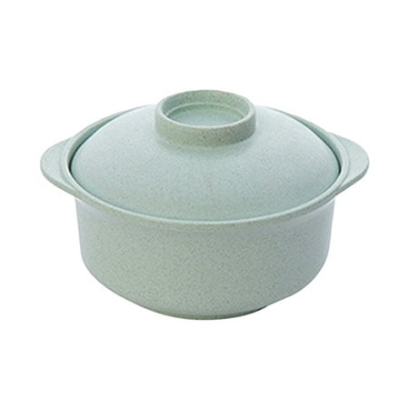 

HengL Instant Noodles Bowl Wear-resistant with Lid Plastic Salad Rice Bowl Tableware for Cereal
