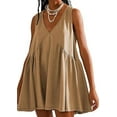 thumbnail image 5 of Eternatastic Womens Summer Casual Sleeveless Tank Dress V Neck Mini Dresses Beach Sundress with Pockets, 5 of 6