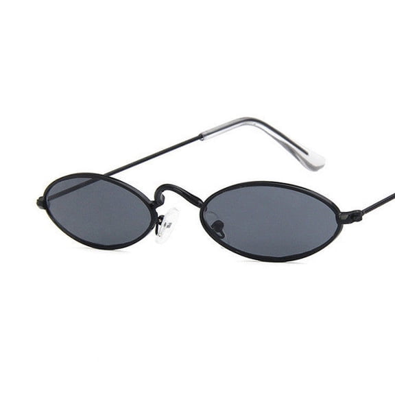 Retro Oval Frame Sunglasses for Women and Men | New Style Metal Frame and Resin Lens | Non-Polarized Eyewear