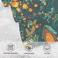 thumbnail image 3 of Enchanted Forest Stripes Lines Bath Towel 100% Cotton Soft Thick High Absorbency Hand Face Towel Single Pack 16x28in, 3 of 7