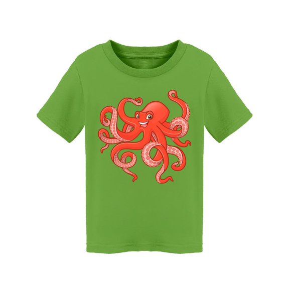 Octopus Cartoon Character T-Shirt Toddler -Image by Shutterstock,  2 Toddler