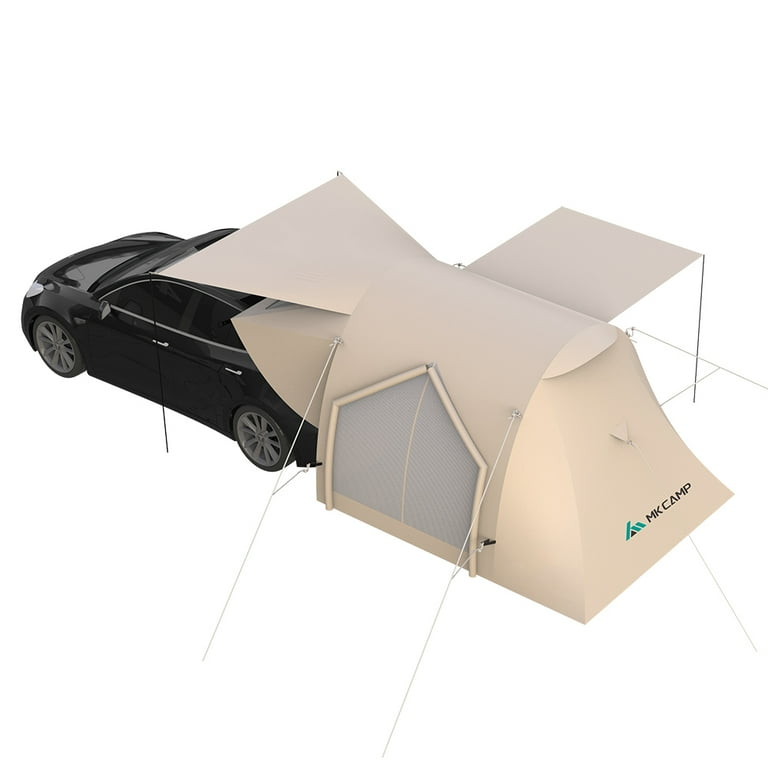 MKCAMP Car Tent for Camping Cotton Waterproof 450mm Suitable for Tesla ModelX/Y and Most of The EV SUVs for Family Camping