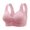 Rose Gold, variant on Women's Front Side Buckle Wireless Bra - Seamless Gathering, Adjustable - Sexy/Casual - All Seasons
