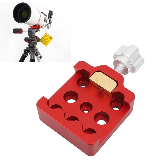 Clamp de Silla de Montar Pendientes de Telescopio, Aluminio Multifuncio de Telescopio Portátil de Telescopio Múltiple Aleacio de Aluminio 8 Agujeros para telescopios