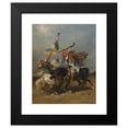thumbnail image 2 of Georges Washington 20x24 Black Modern Framed Museum Art Print Titled - The Fight, 2 of 5
