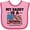 Pink and Fuchsia, variant on Inktastic My Daddy is a Veteran Boys or Girls Baby Bib