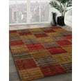 thumbnail image 2 of Ahgly Company Indoor Rectangle Abstract Saffron Red Checkered Area Rugs, 5' x 7', 2 of 6