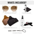 thumbnail image 2 of Ray-Ban RB3637 NEW ROUND Square Shaped Non-Polarized Sunglasses for Men & Women - Includes Official RAYBAN Eyewear Kit - Ideal Formal & Casual Wear Sunglasses - Light Brown Lens, 2 of 7