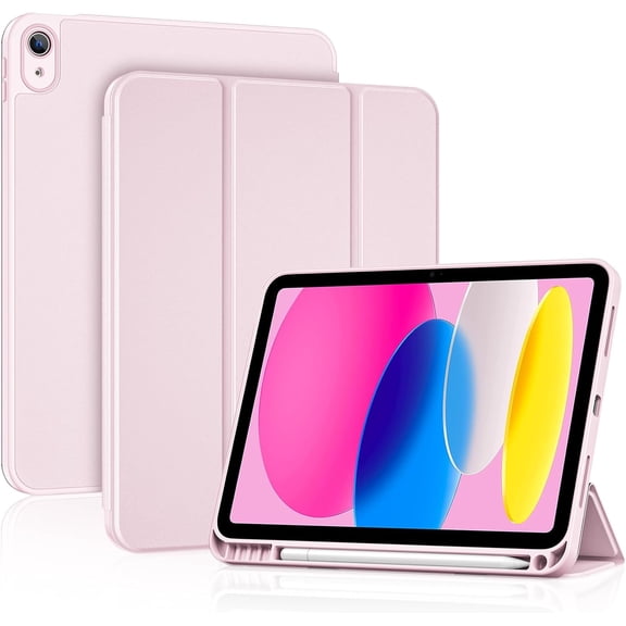 Procase for iPad (A16) 11th Gen 11 inch 2025/10th Generation 10.9 inch 2022 Full Camera Protection Slim Case -Lightpink