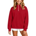 thumbnail image 2 of StSilkitty Sweatshirts for Boys Girls Quarter Zip Long Sleeve Mock Neck Pullover Tops Fall Winter Warm Clothes, 2 of 9