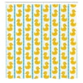 thumbnail image 3 of Ambesonne Rubber Duck Shower Curtain, Blue Stripes, 69"Wx84"L, White, 3 of 5