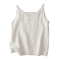thumbnail image 3 of Womens Summer Tops Solid Color V Neck Lace Patchwork Elegant And Versatile Basic Beige Plus Size Tank Tops for Women, 3 of 7