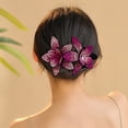 thumbnail image 4 of Nuevo clip de pico de pato con flores de diamantes de imitación, grande, coreano, elegante, para dama, elegante, pasador para el cabello, accesorios para el cabello, elegante clip para cola de moño pa, 4 of 5