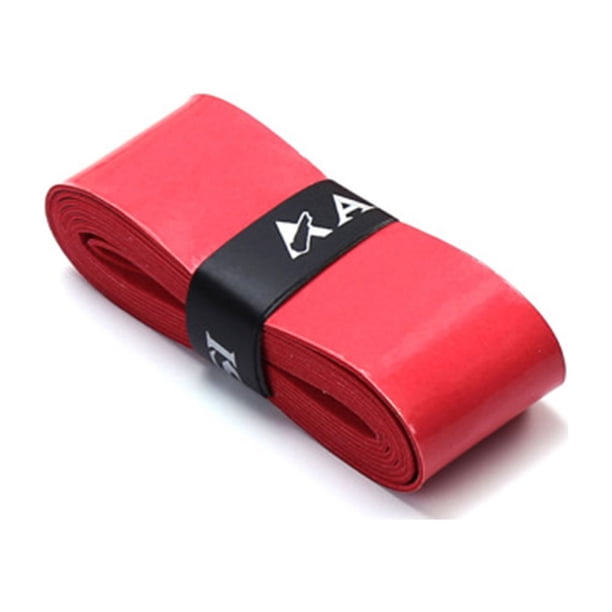 Yuarrent Cinta para el sudor con sobregrip antideslizante - Agarre seguro para tiros potentes Cinta sobregrip para raqueta Tracción fuerte Bádminton rojo