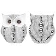 thumbnail image 4 of Owl Sculpture, Owl Statue, Durable Vivid Stable For Bedroom Office Study Garden, 4 of 8