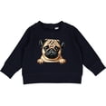 thumbnail image 2 of Inktastic Cute Pug Illustration Baby Sweatshirt, 2 of 4