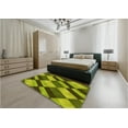 thumbnail image 4 of Ahgly Company Indoor Rectangle Patterned Acid Green Area Rugs, 2' x 5', 4 of 6