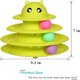 thumbnail image 3 of Juguete para gatos rodante con 3 bolas de colores y 3 niveles de diversión interactiva, juguete educativo para ejercicio y estimulación (verde) Sincero Electrónica, 3 of 5