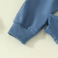 thumbnail image 7 of KaLI_Store Toddler Baby Boy Girl Clothes Solid Color Sweatshirt Tops and Jogger Pants Set 2 Piece Fall Winter Outfits Blue,6-12 Months, 7 of 7