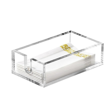 

Acrylic Napkin Holder Clear Modern Design Guest Towel Holder Tray for Bathroom Acrylic Hand Towel Holder for Bathroom Kitchen Acrylic Tray Perfect for Paper Hand Towels & Bathroom Accessories C43
