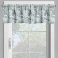 thumbnail image 2 of Ambesonne Floral Valance Pack of 2, Soft Shabby Petals Leaf, 54"X18", Pale Blue White Taupe, 2 of 5