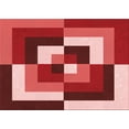 thumbnail image 1 of Ahgly Company Machine Washable Indoor Rectangle Transitional Pastel Red Pink Area Rugs, 2' x 3', 1 of 7