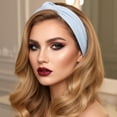 thumbnail image 4 of Blue Women Knotted Headbands, Knotted Fashion Hairbands Non-Slip Wide Elastic Hair Accessories, 4 of 4