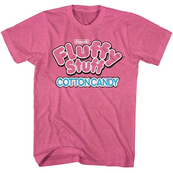 T-Shirt pour Adulte Tootsie Roll Fluffy Stuff Logo Rétro Rose Chiné 2TG