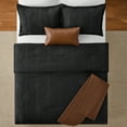 thumbnail image 6 of Mainstays Full/Queen Comforter Set, All-Season, 5-Piece, Black Jacquard Geo, 6 of 12