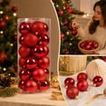 thumbnail image 5 of Ball Ornament Glossy Finish Decorative Sphere Multi‑Surface Style for Christmas Tree Holiday Decoration, 5 of 7