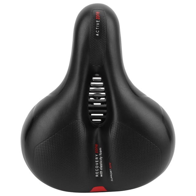 Cómodo asiento de bicicleta con diseño que permite el flujo de aire y que absorbe los impactos para aventuras en bicicleta de montaña Sillín de ciclismo rojo