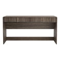 thumbnail image 1 of Novara Contemporary 60" Writing Desk in Jacobean Walnut (2-Drawer), 1 of 8