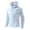 Blue, variant on Men's Drawstring Hem Quick Dry Hooded Windbreaker, Lightweight Outdoor Jacket, Summer Beach Hiking Daily Windproof Multiple Colors Yellow XXL